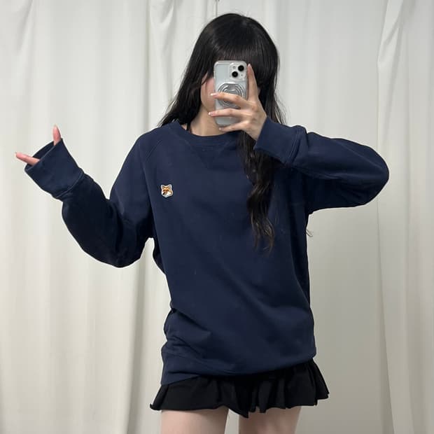 Maison Kitsuné navy sweatshirt