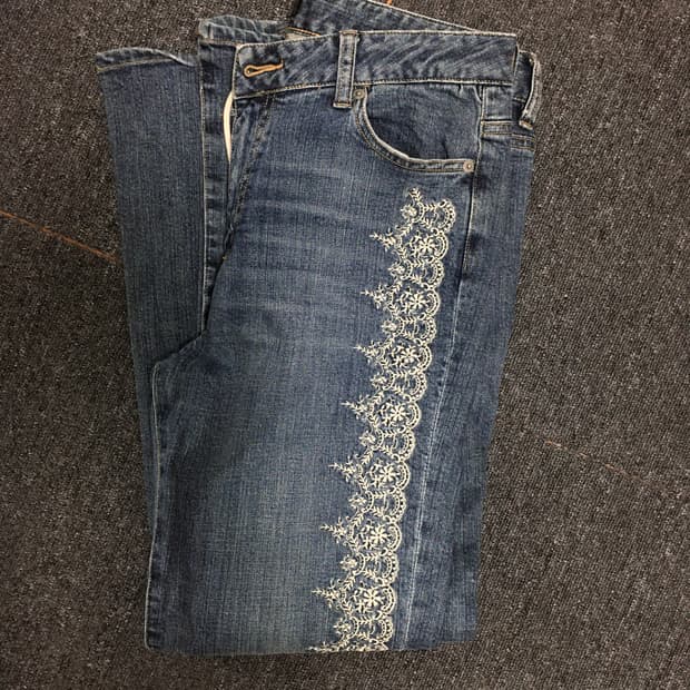 레이스 청바지