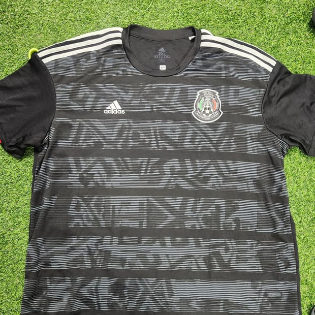 아디다스 멕시코 국대 블록코어 져지 2XL 🖤⚽