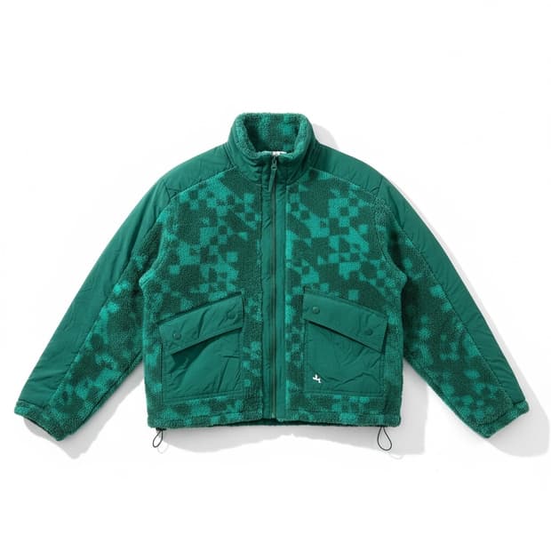 Joy Lab 체크 플리스 자켓 M