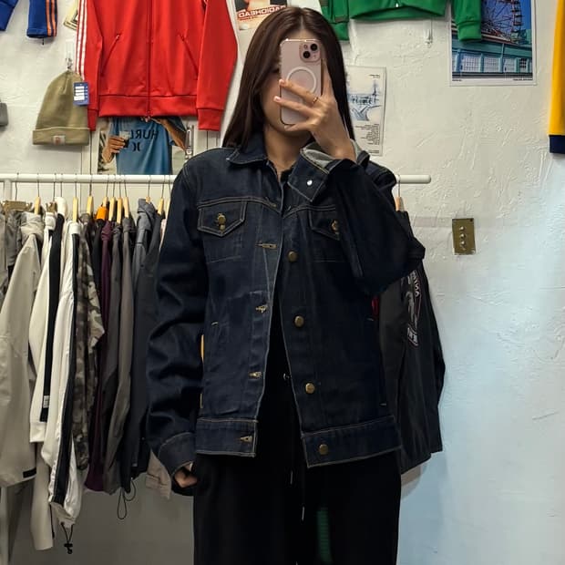 American Apparel 아메리칸 어패럴 USA 트러커 청자켓 M