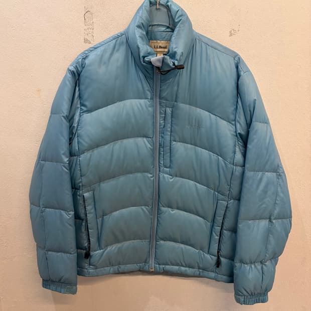 L.L.Bean Light Blue Down Puffer Jacket