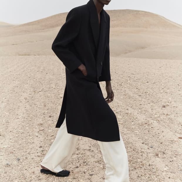 [라이즈 원빈님 착용] 생로랑 23ss 피크드 라펠 더블 브레스티드 코트