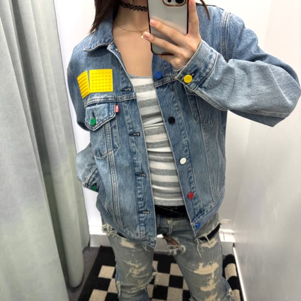 리바이스x레고 트러커 데님자켓 