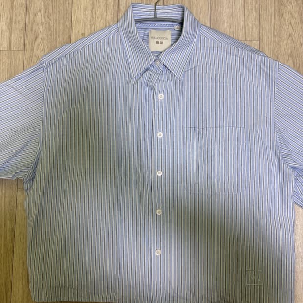 유니클로xJW앤더슨 옥스포드 박시 셔츠 스트라이프 XL