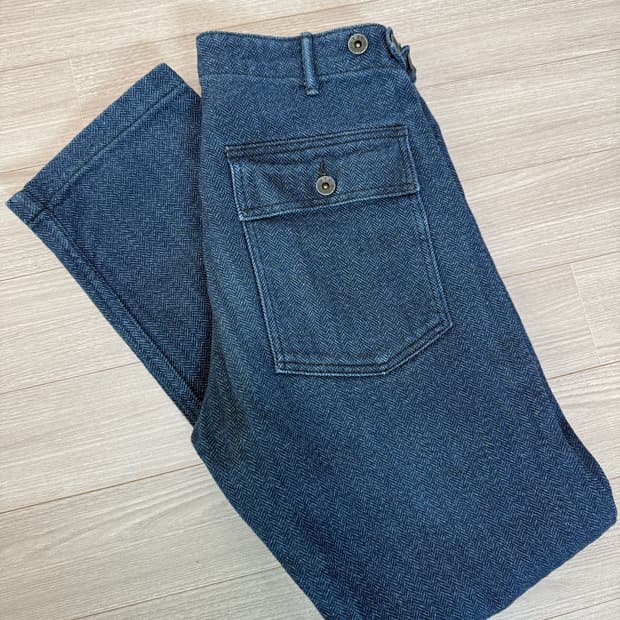 orslow 오어슬로우 헤링본 퍼티그 슬림 레어템 1사이즈