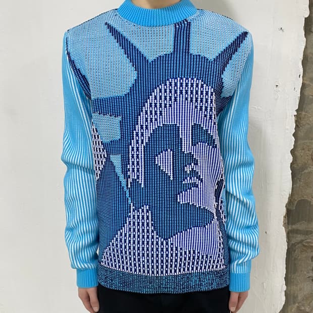 겐조 자유의 여신상 니트