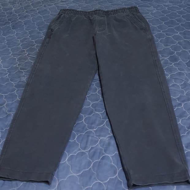 유니클로 피그먼트 위싱 코튼팬츠 네이비 (34)