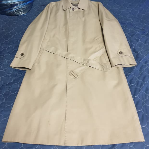 캠브리지멤버스 퍼스트클래스 슈퍼파인 실크코튼 발마칸 트렌치코트 (100)