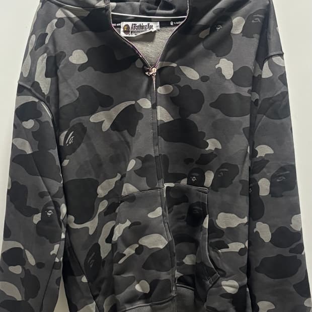 베이프 샤크 후드집업 흑계 블랙 L