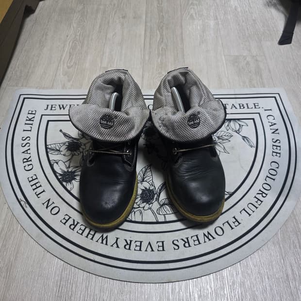 팀버랜드 여성 블랙 롤탑부츠 235