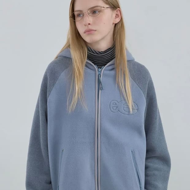 엔조블루스 플리스 집업 후디