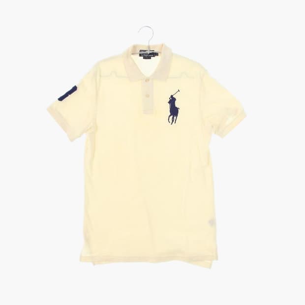 폴로 랄프로렌 코튼 자수 카라 반팔 티셔츠 공용L