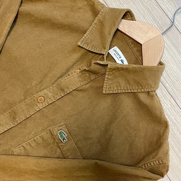 라코스테 코듀로이 골덴 셔츠 