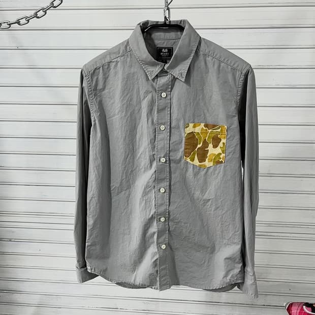 Beams Heart camo pocket shirt