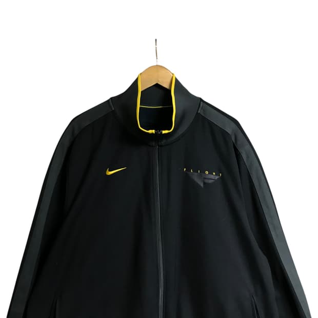 나이키 유니크 검정 트랙탑져지