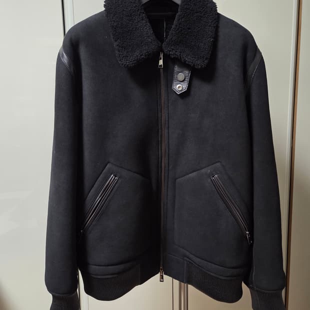 띠어리 Theory 양가죽 시어링 무스탕