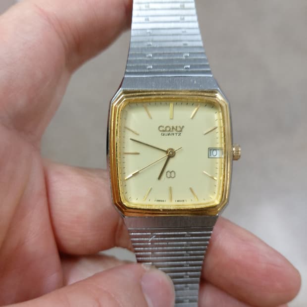 CONY 쿼츠 빈티지 남성 시계