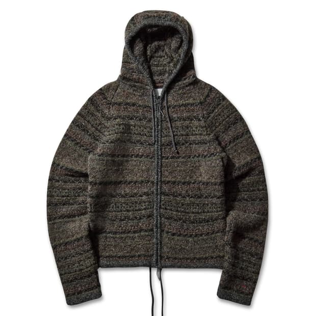 [L]로아 하이킹 25fw 펠티드 니트 후드 집업