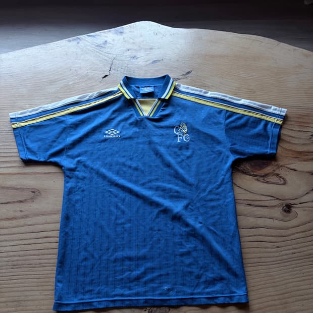 90s 엄브로 첼시 트레이닝 폴로 셔츠