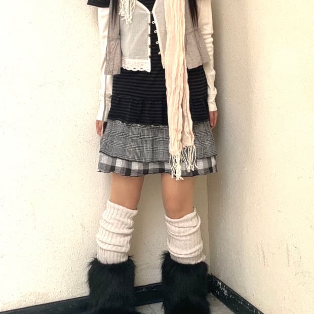 재패니즈 스트라이프 반팔 탑