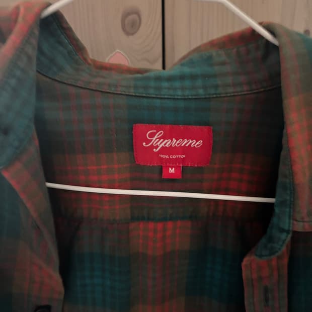 슈프림 체크셔츠