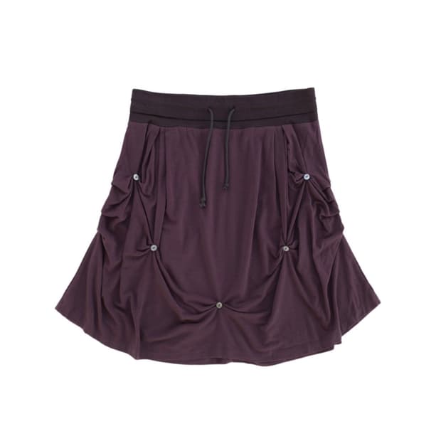 Sankofa Puella Drape wool skirt Purple