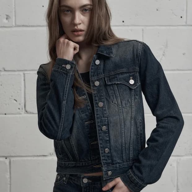 시너진 brush denim jacket deep blue 청자켓