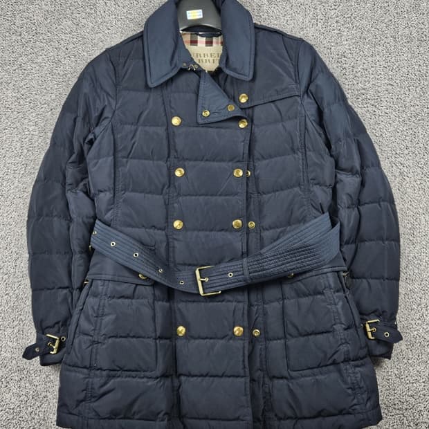 버버리 더블 브레스트 벨티드 퀼팅 다운 자켓 ( M ) / 10257