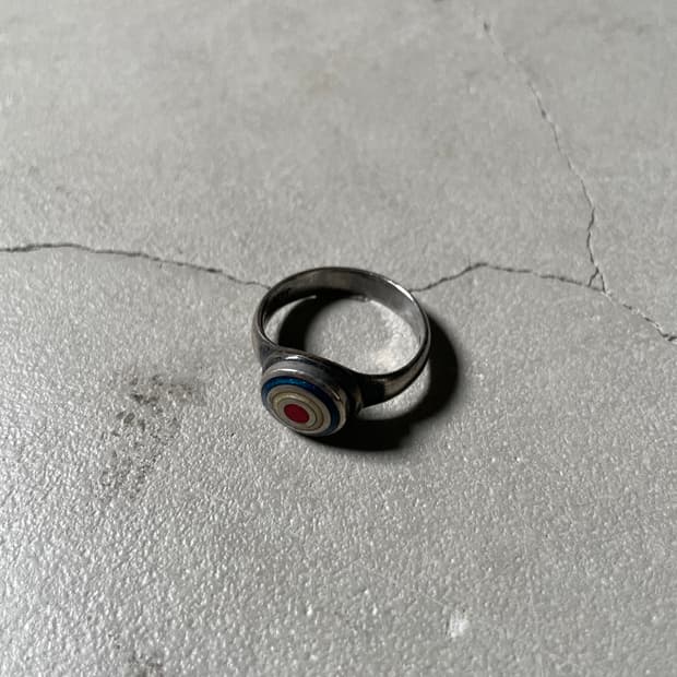 japan Vintage Target Motif Ring