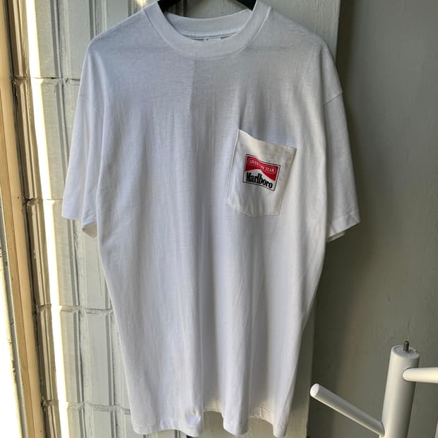 90's 빈티지 말보로 카약 티셔츠 싱글스티치