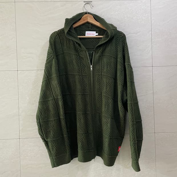 아카이브 볼드 / 그물 후드 집업, 망사 후드 / L