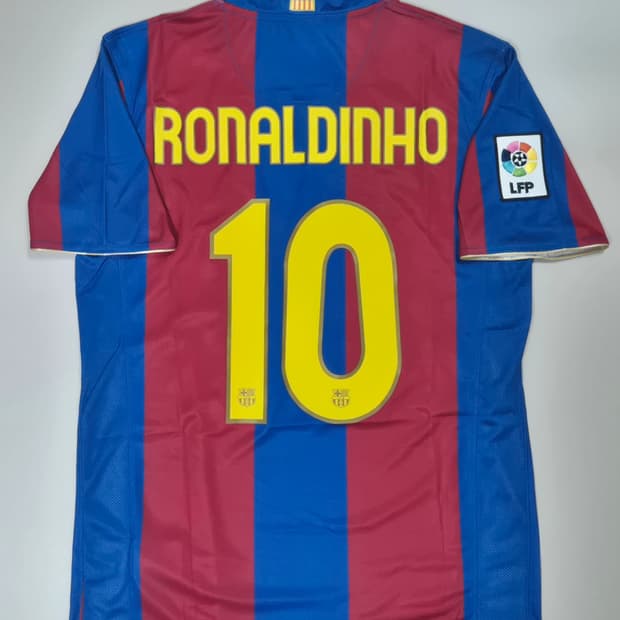 레트로)07-08시즌 바르샤 홈 호나우딩요 유니폼 L사이즈