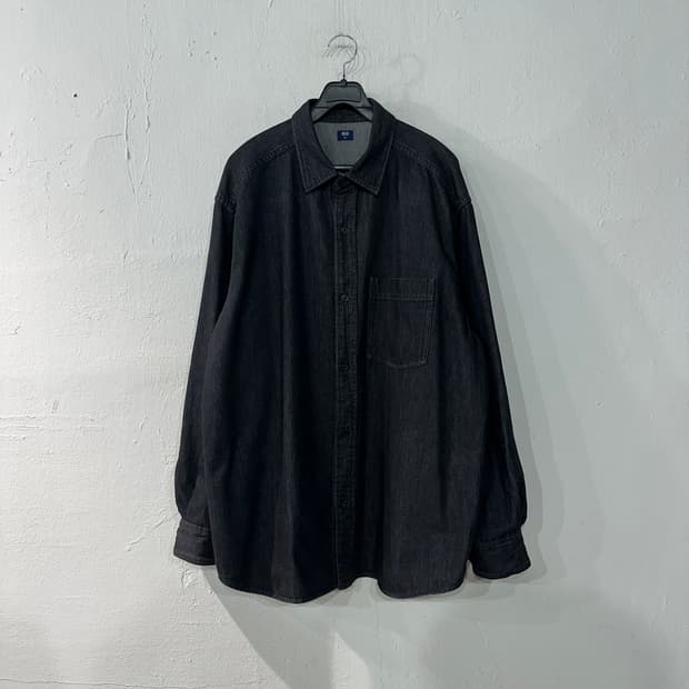 유니클로 데님 흑청남방 105-110