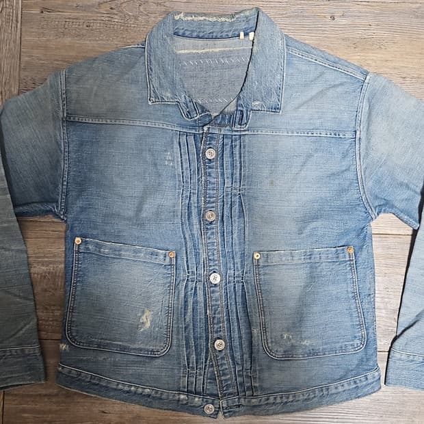 리바이스 LVC 1880s 트리플 플리츠 자켓 구스 에그 S