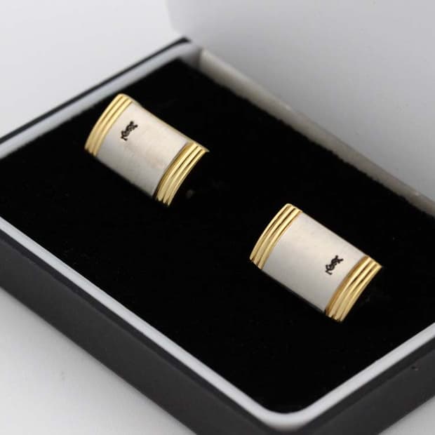 입생로랑 B+등급 남자 명품 커프스 빈티지