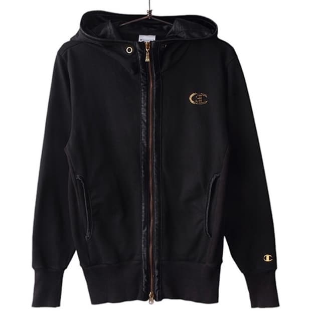 챔피온 크롭 로고 후드집업 일본 빈티지 