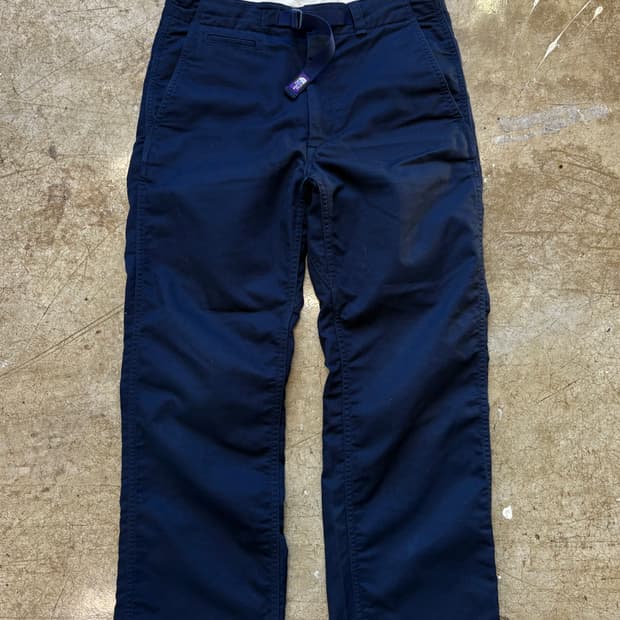 퍼플 라벨 네이비 코튼 팬츠