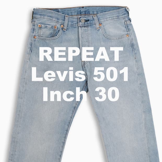 빈티지 리바이스 501 연청 30 인치 LV50130236