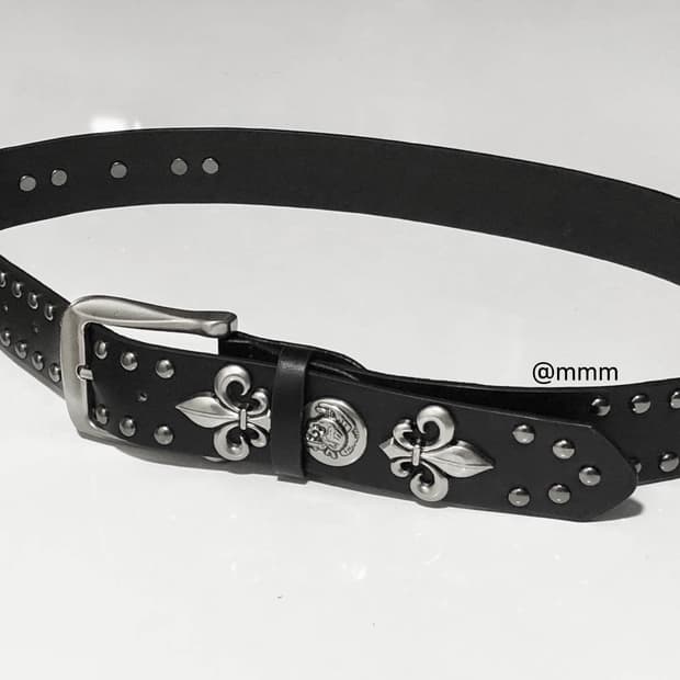 [Unisex] 락시크 웨스턴 스터드 벨트