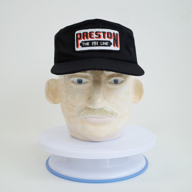8-90's Preston The 151 Line Trucker Cap