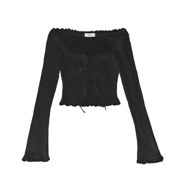 Suzen 스젠 Stella Strap Lace Cardigan