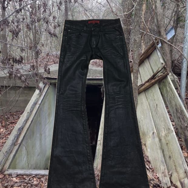 Jaded london bedrock flare jean
