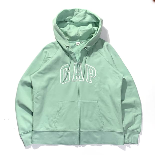 갭 라이트 민트 후드집업