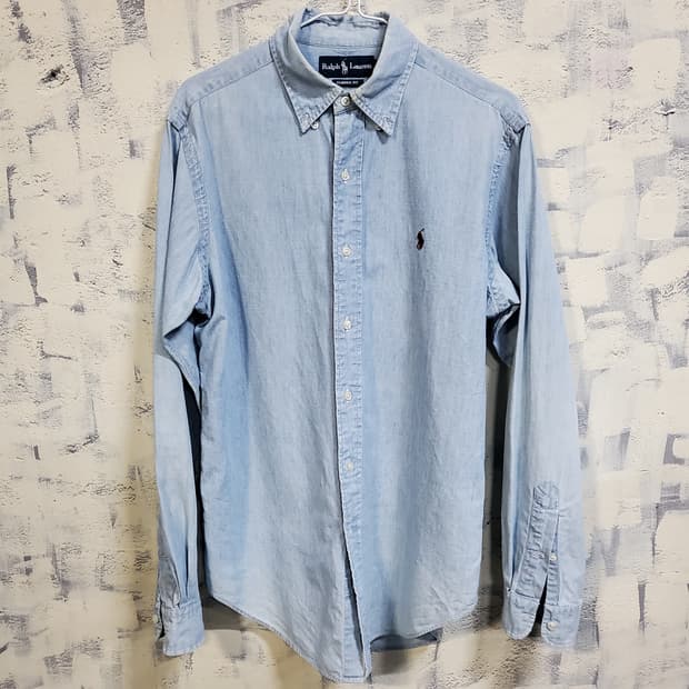 폴로랄프로렌 클래식핏 데님 긴팔 셔츠