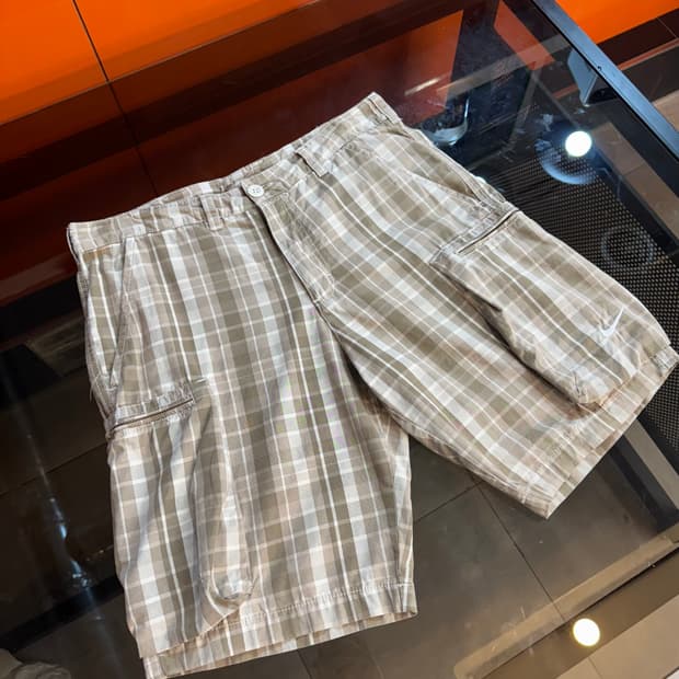 나이키 포켓 체크 반바지 S 30인치