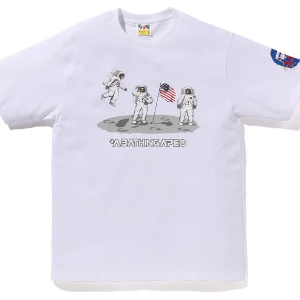 [새상품] 베이프 문 랜딩 티셔츠 