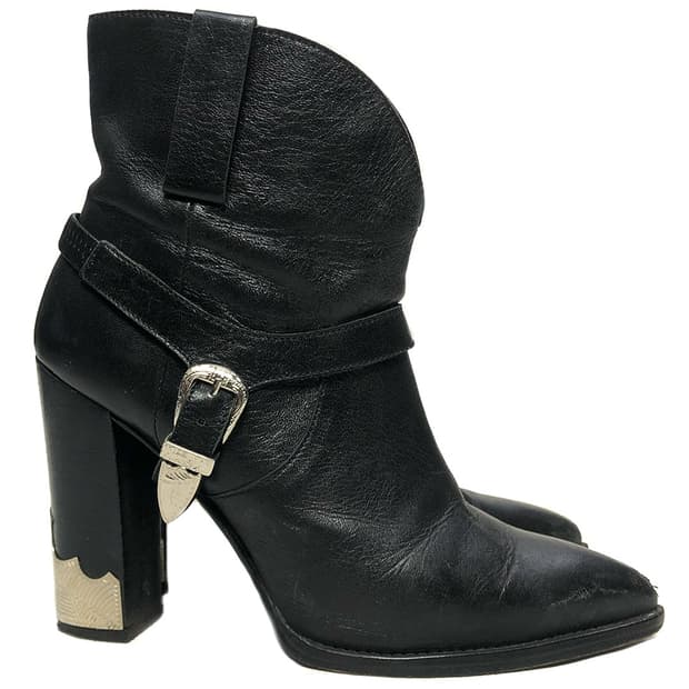 TOGA PULLA 시그니처 은장 웨스턴 부츠 힐