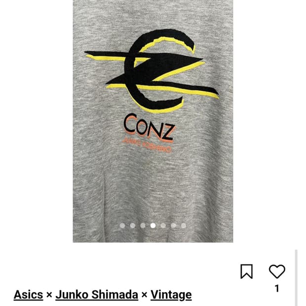 CONZ x JUNKO KOSHINO x ASICS 맨투맨 티셔츠