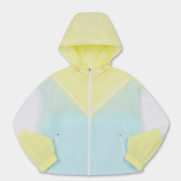 르꼬끄 바람막이 초경량 우먼즈 크롭 자켓 옐로우(QO222TJK